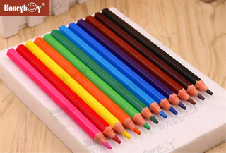 2021 New Plastic Wood Free Jumbo Color Pencil From China 