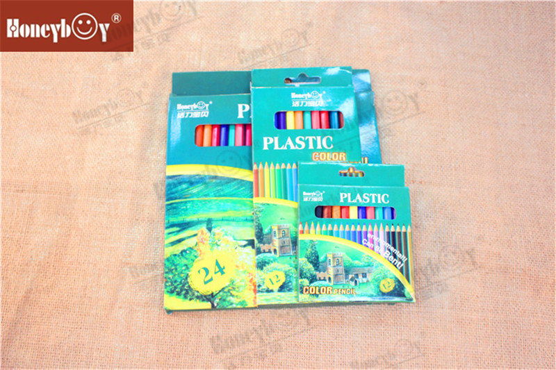 Plastico Lapices De Color Plastic Wood Free Color Pencil China